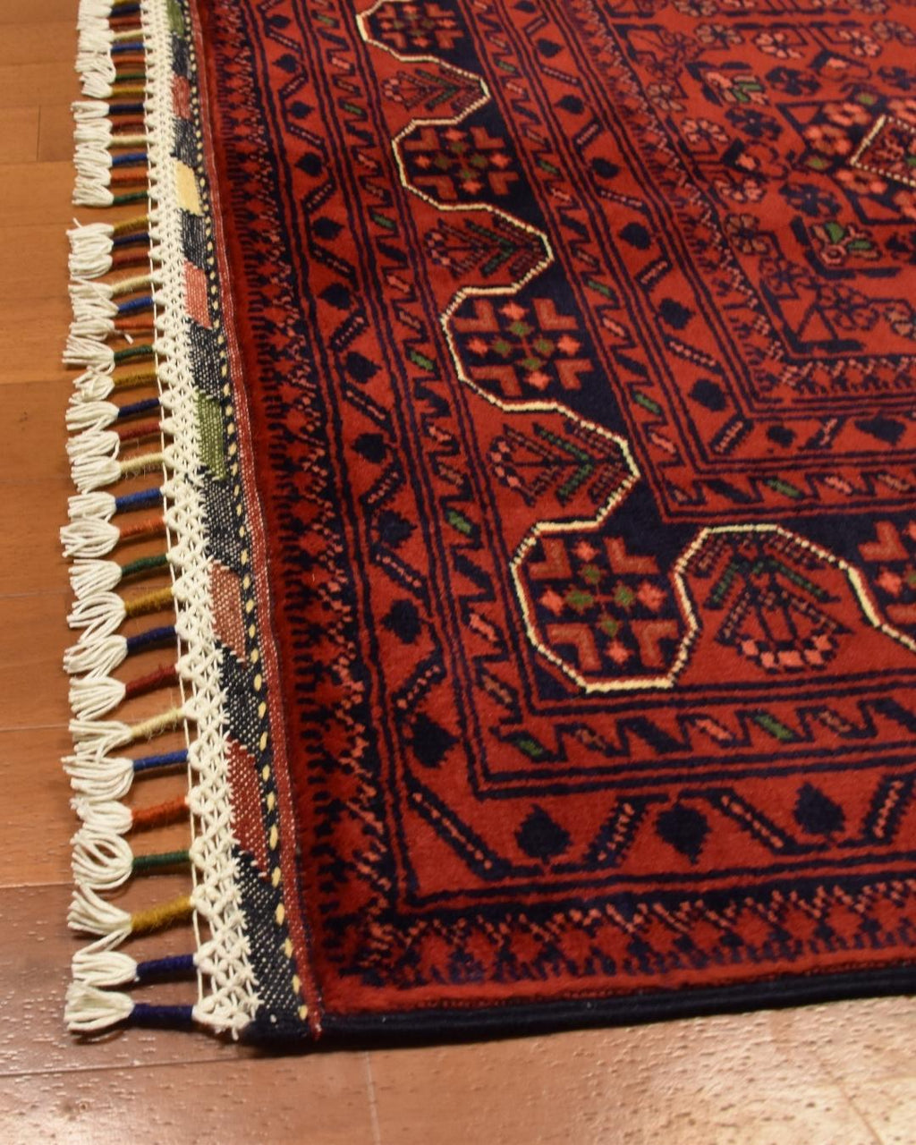 Afghan Hamyap Style Hand-Knotted Wool Rug 4' x 6' 1"