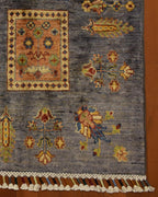 Sultani Hand-Knotted Wool Rug 4' x 6'