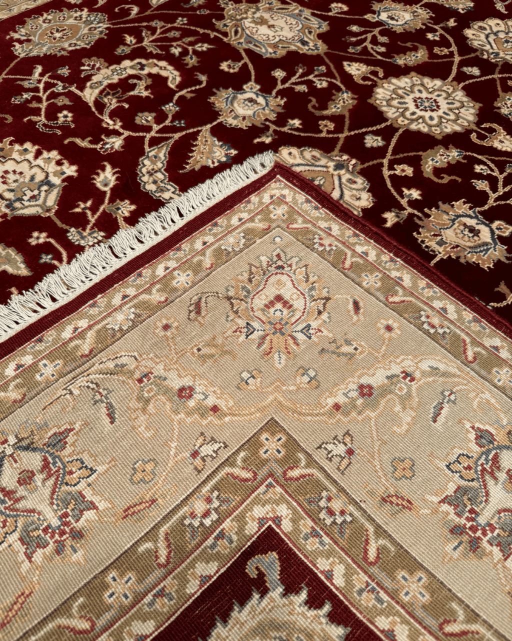 Tapis en laine style afghan 55 x 146 cm