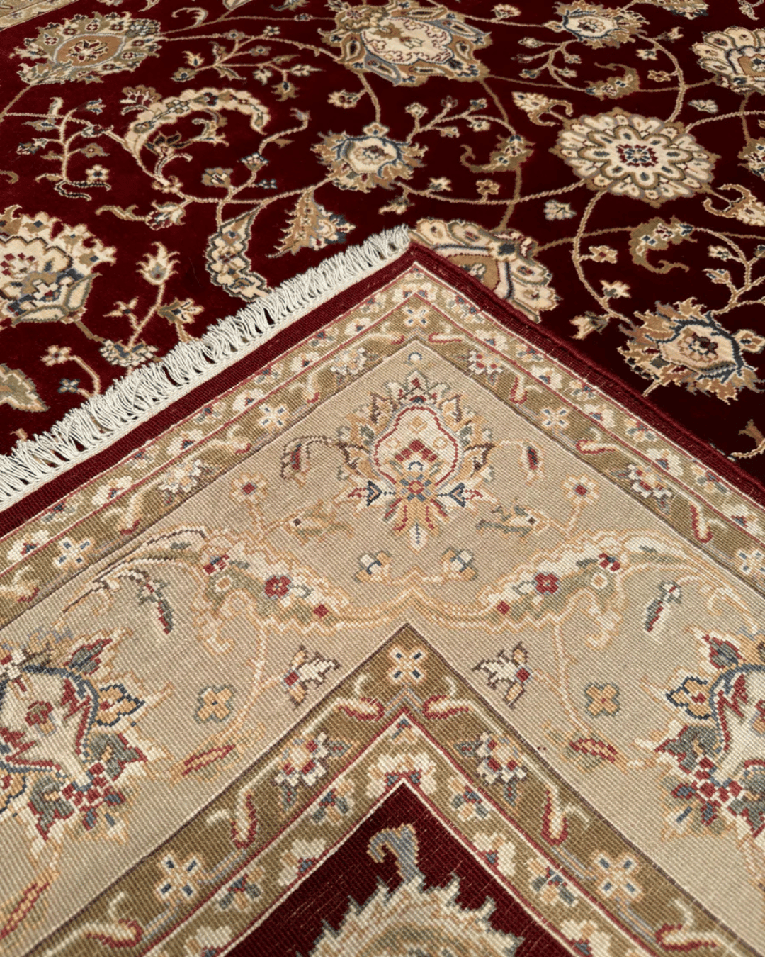 Tapis en laine style afghan 55 x 146 cm