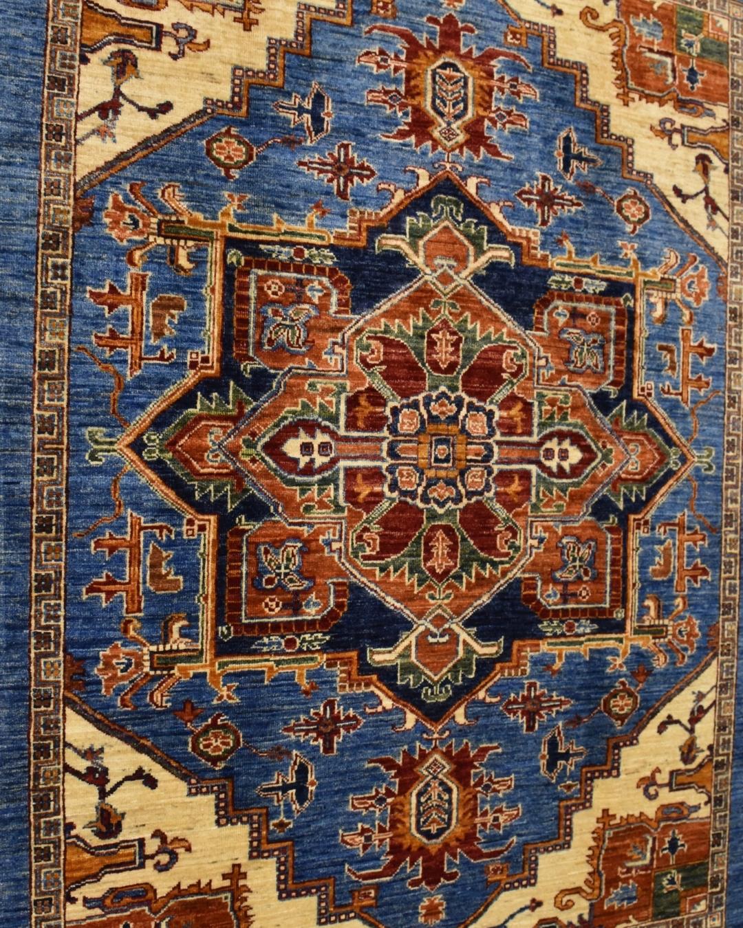 Sultani Hand-Knotted Wool Rug 5' 1" x 6' 3"