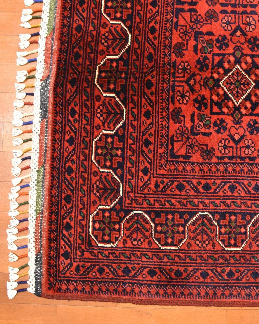 Afghan Hamyap Style Hand-Knotted Wool Rug 4' x 5' 9"