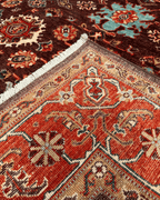 Ushak Hand-Knotted Wool Rug 6' x 8'