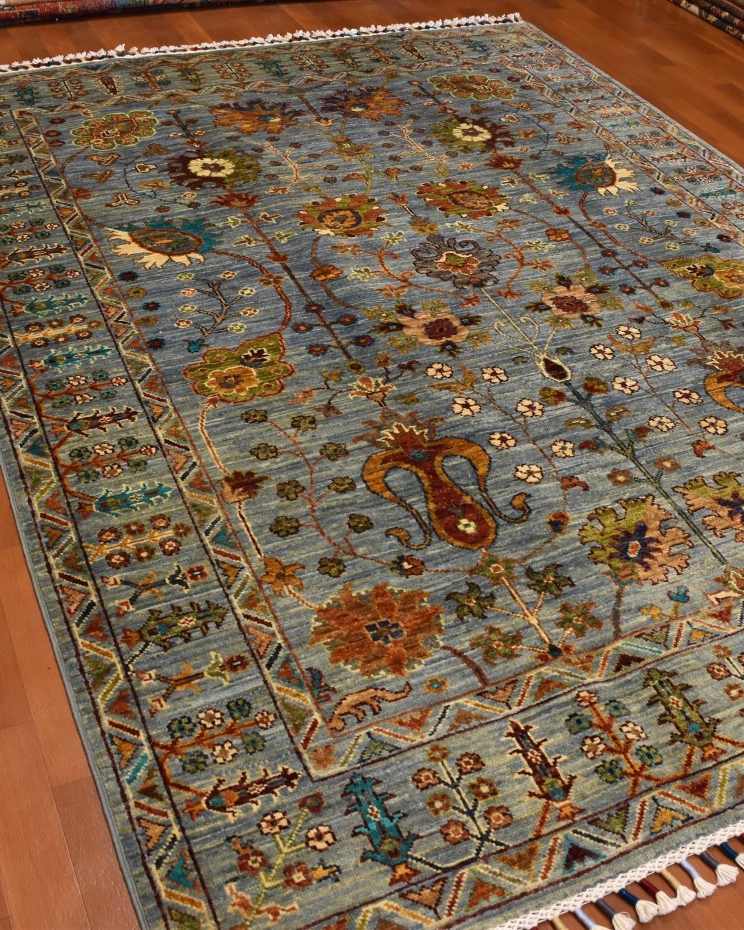 Sultani Hand-Knotted Wool Rug 153x201 cm 3.10 m² | 5x7 ft