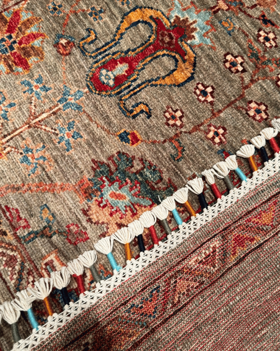 Sultani Hand-Knotted Wool Rug 3' 4" x 5' 2"