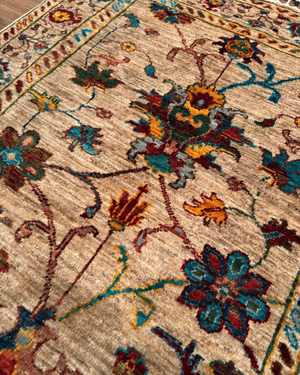 Sultani Hand-Knotted Wool Rug 2' 7" x 3' 9"