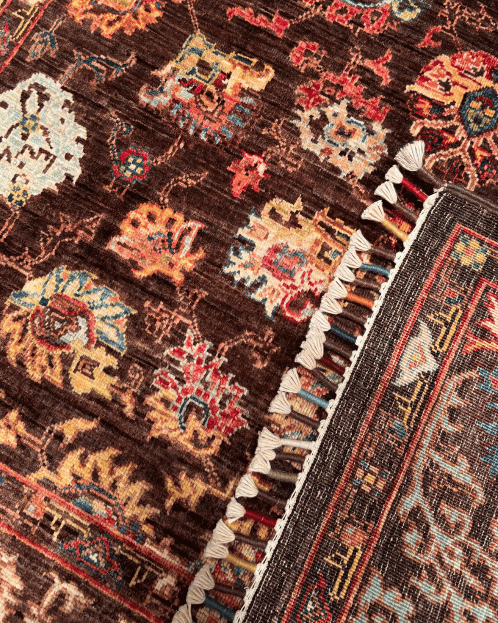 Mamluk Hand-Knotted Wool Rug 4' 1" x 6' 1"