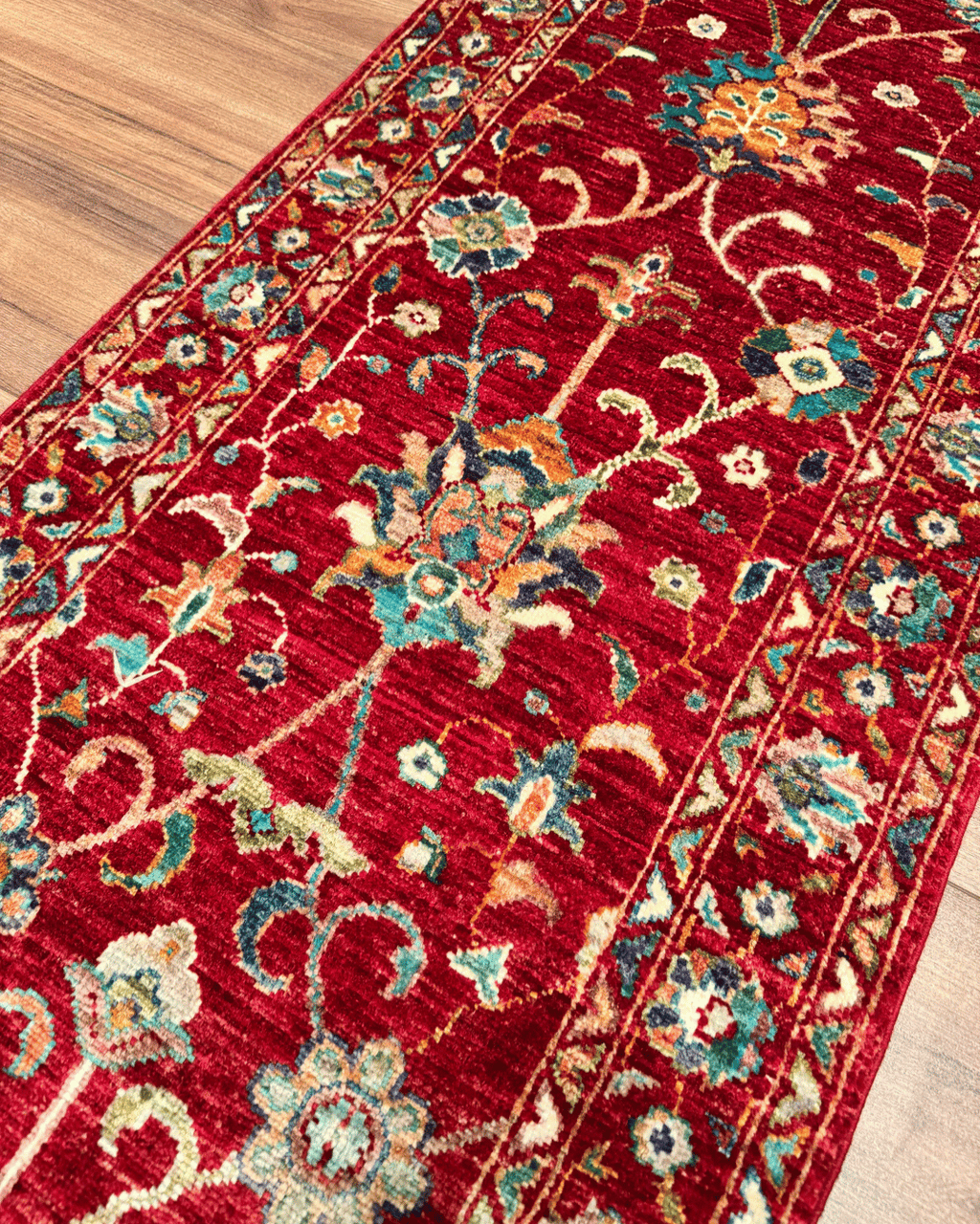 Sultani Hand-Knotted Wool Runner 1' 9" x 6' 2"