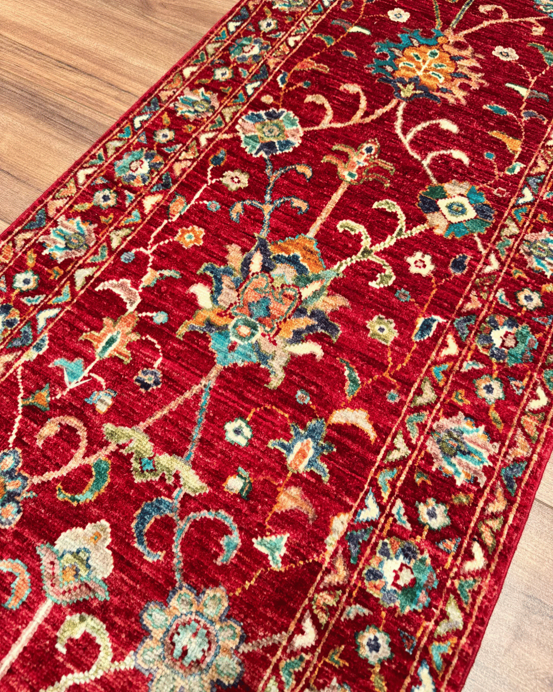 Sultani Hand-Knotted Wool Runner 1' 9" x 6' 2"