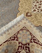 Tapis en laine style afghan 55 x 146 cm