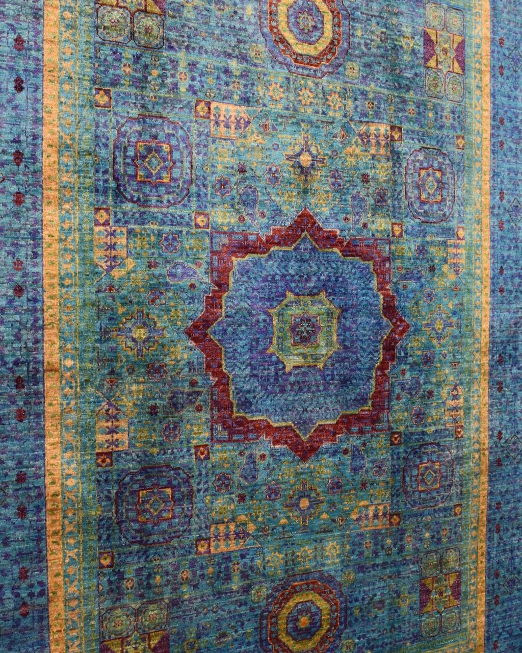 Mamluk Hand-Knotted Wool Rug 4' 9" x 7'