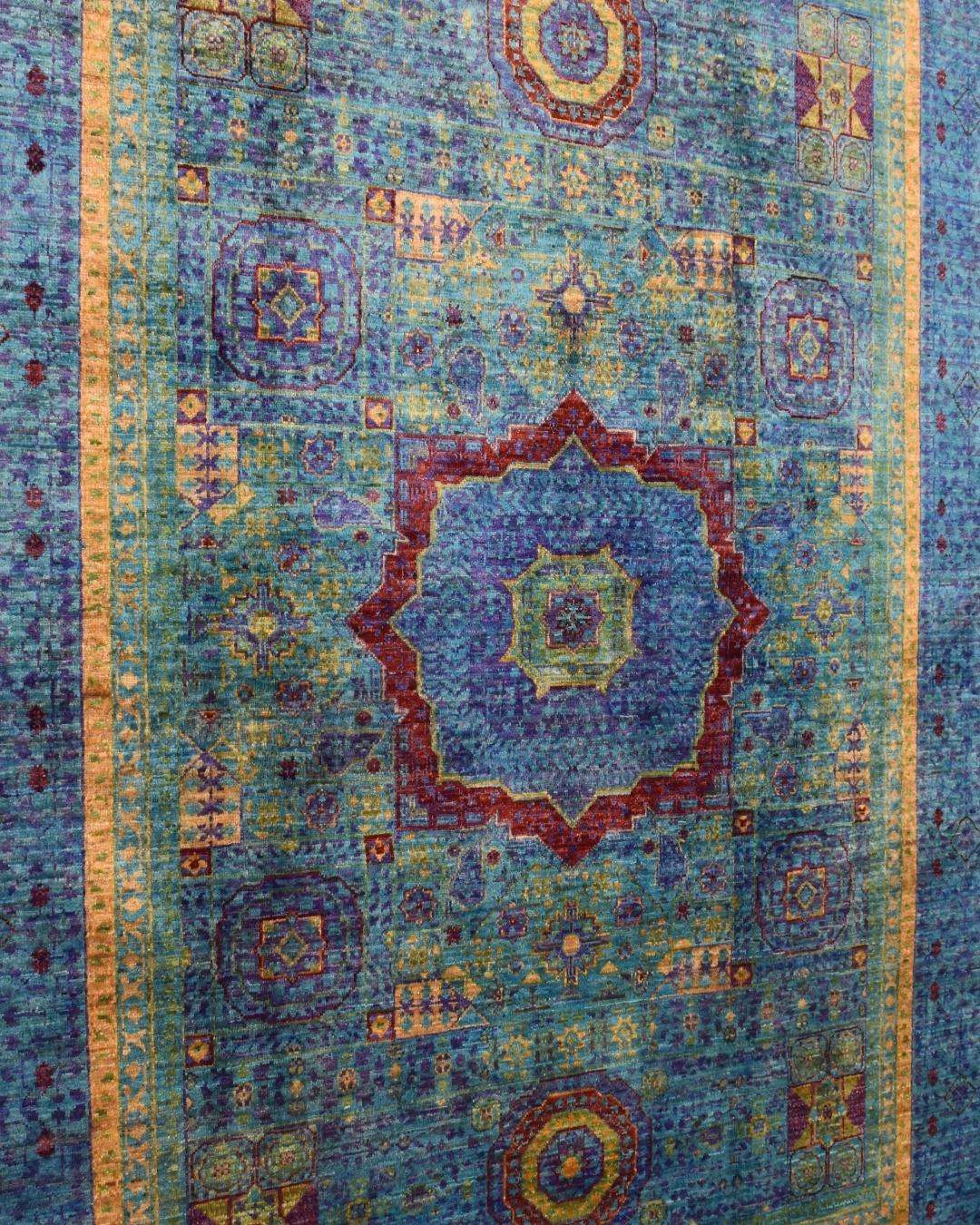 Mamluk Hand-Knotted Wool Rug 4' 9" x 7'