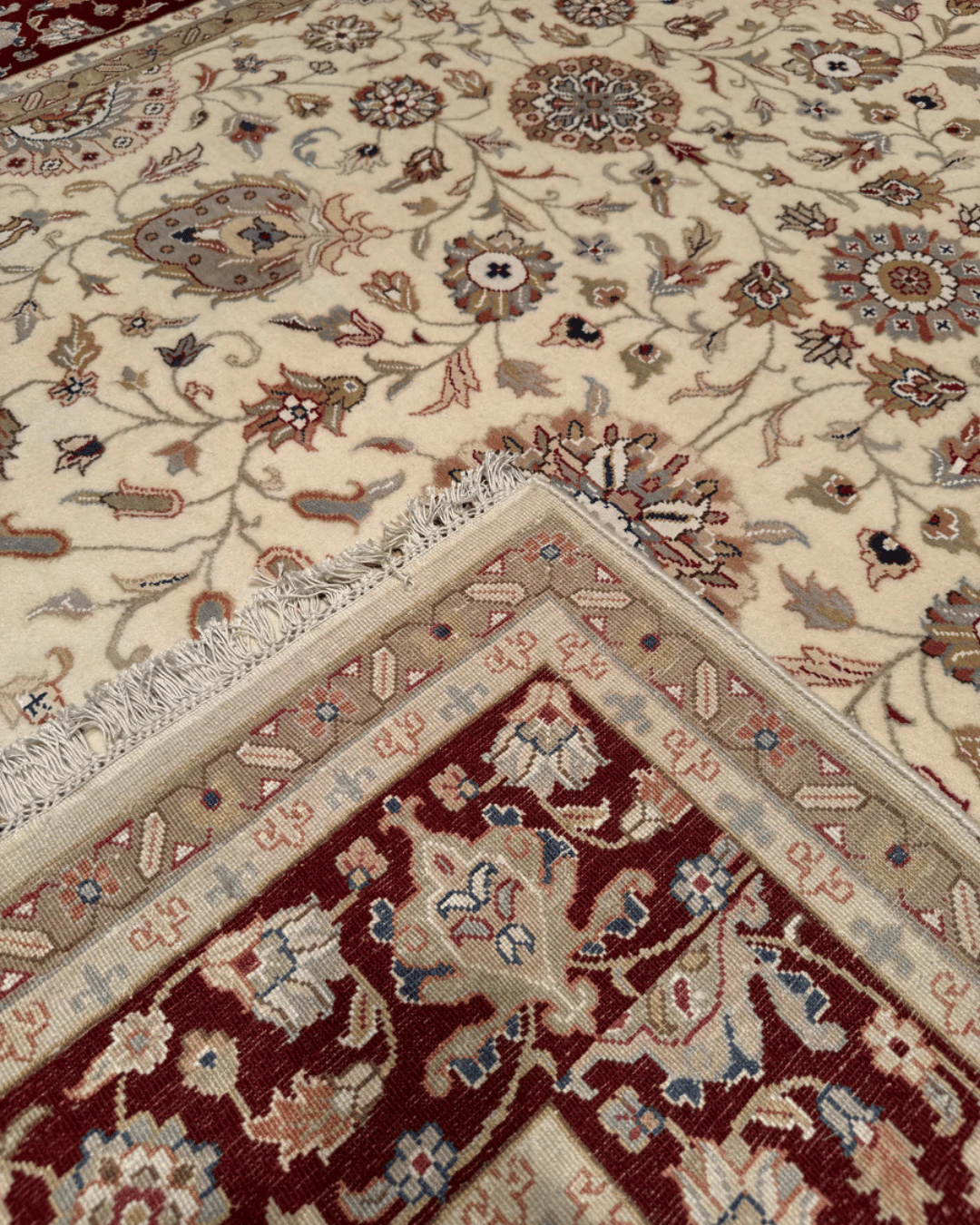 Tapis en laine style afghan 55 x 146 cm