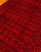 Handwoven Afghan Style Wool Rug 8' 5" x 11' 5"