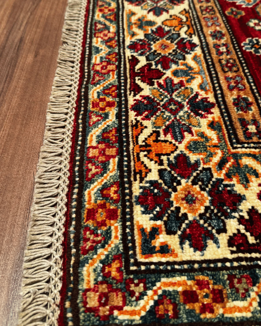 Shirvan Hand-Knotted Wool Rug 3' 3" x 5' 1"