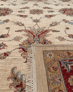 Ushak Hand-Knotted Wool Rug 7' x 10'