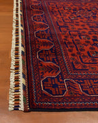 Afghan Hamyap Style Hand-Knotted Wool Rug 4' x 6' 4"