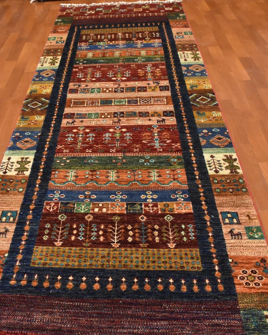 Sultani Hand-Knotted Wool Runner 2' 6" x 8' 8"