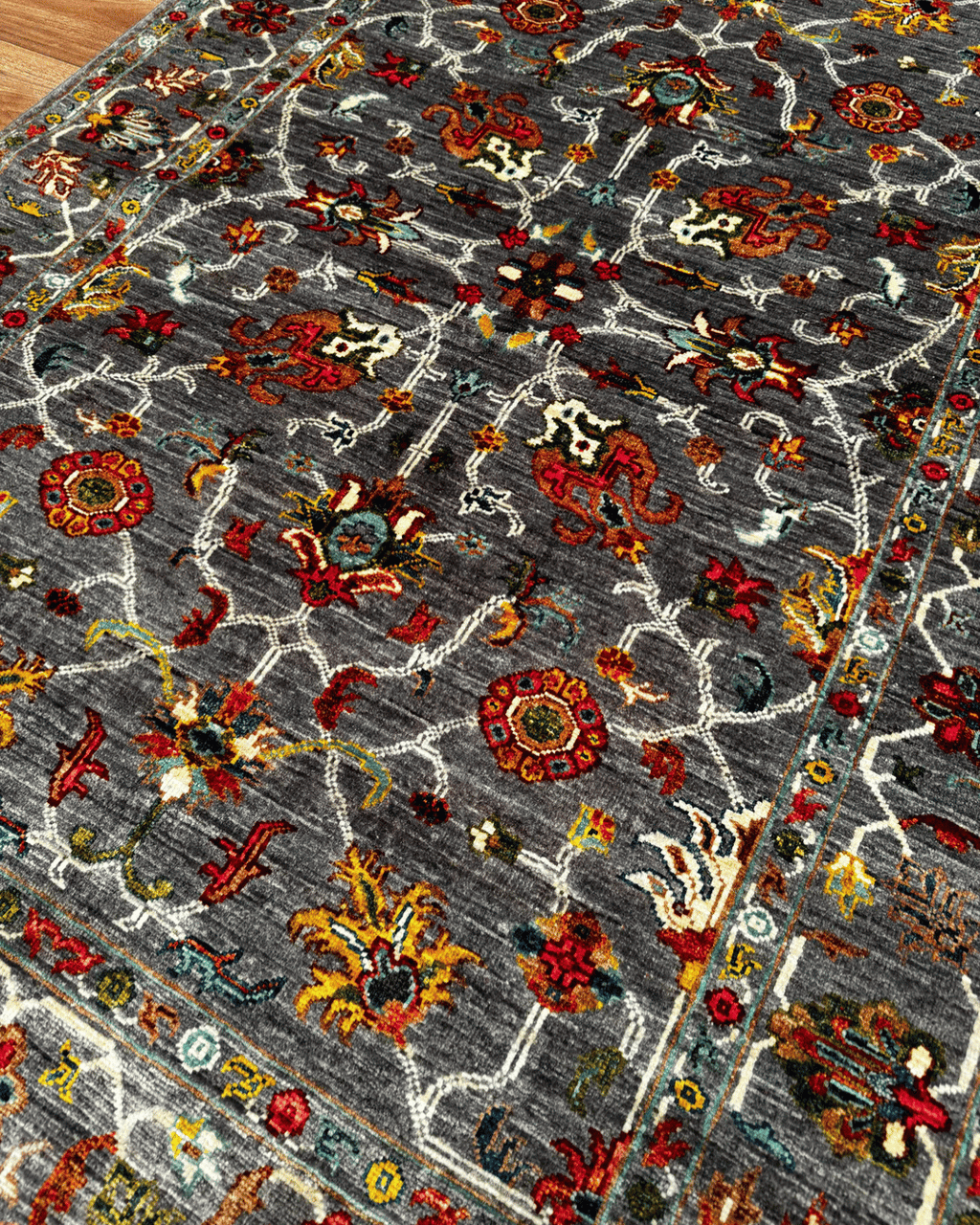 Sultani Hand-Knotted Wool Rug 4' x 6'