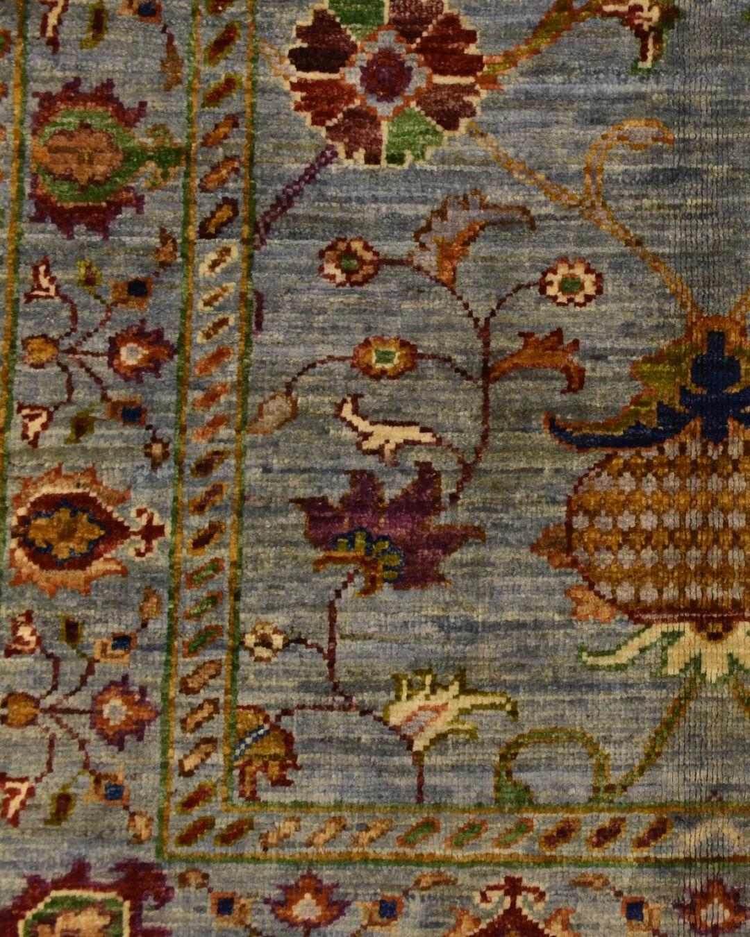 Sultani Hand-Knotted Wool Rug 2' x 4'