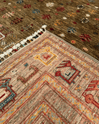 Pazyrk Hand-Knotted Wool Rug 5' 9" x 7' 8"