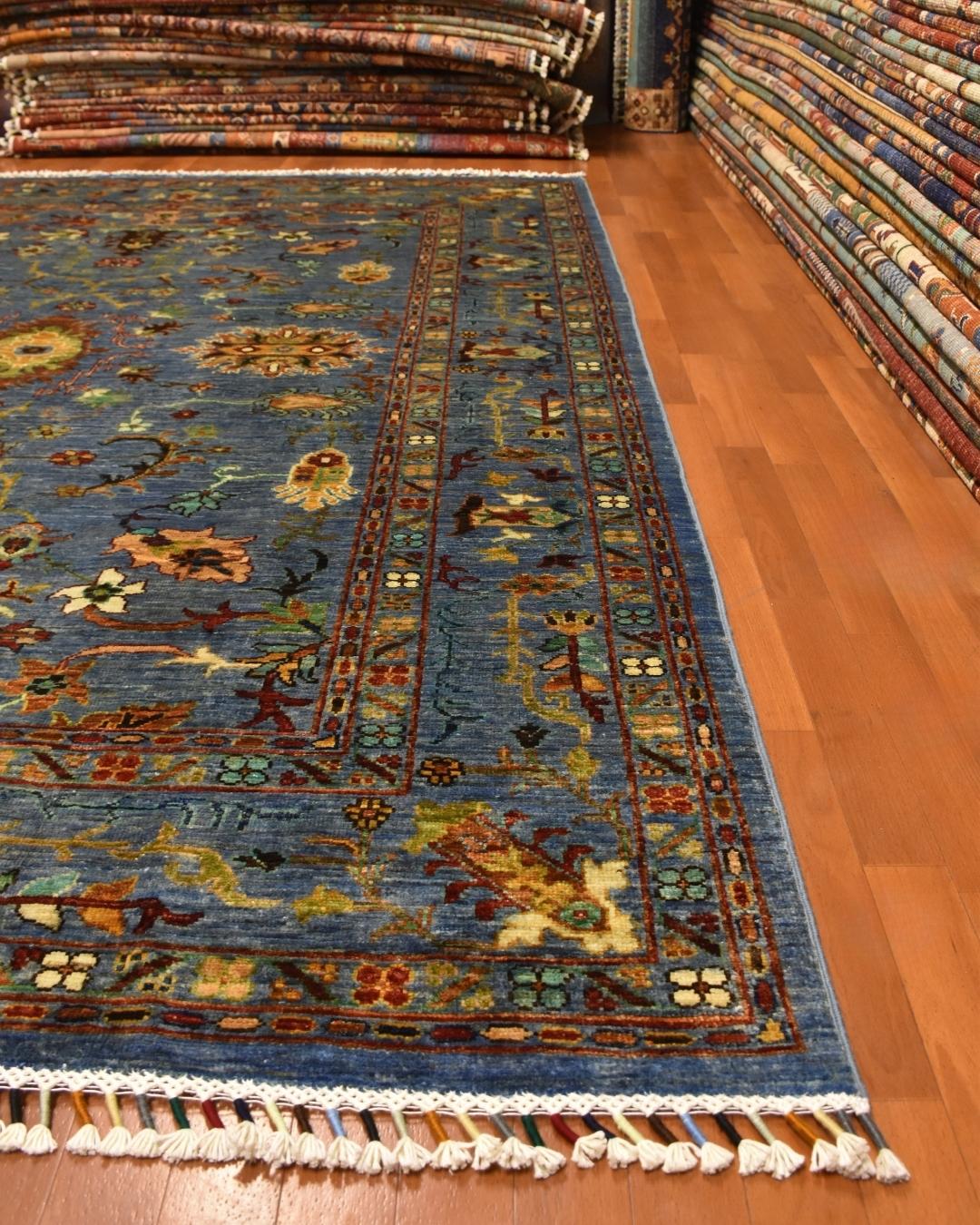 Sultani Hand-Knotted Wool Rug 5' 8" x 7' 7"