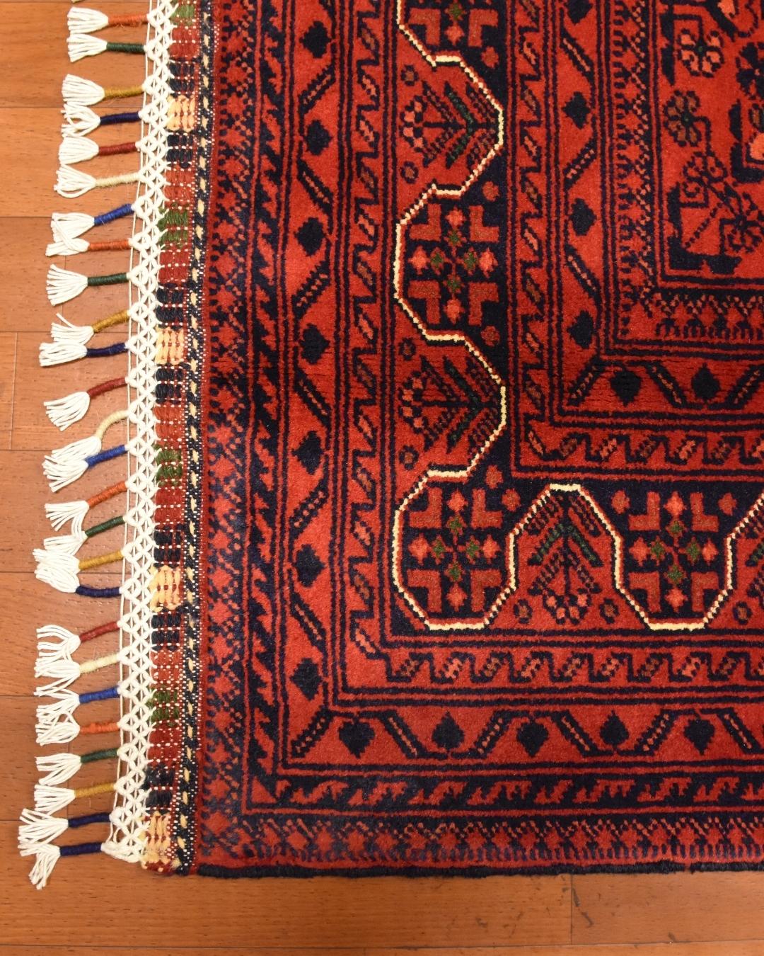 Afghan Hamyap Style Hand-Knotted Wool Rug 4' x 5' 8"