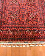 Afghan Hamyap Style Hand-Knotted Wool Rug 3' 9" x 5' 7"