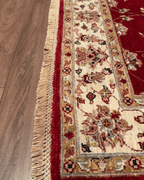 Ushak Hand-Knotted Wool Rug 4' x 6'