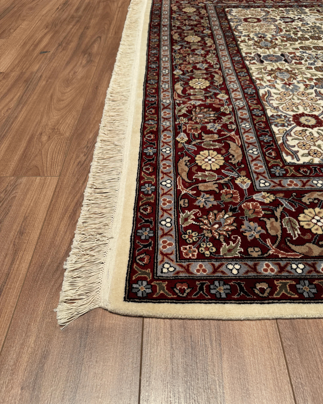 Hereke Hand-Knotted Wool Rug 5' 8" x 8' 1"