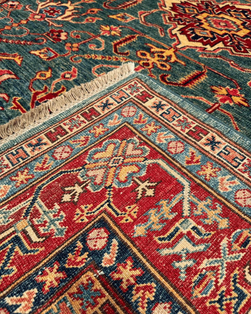 Shirvan Hand-Knotted Wool Rug 6' x 8'