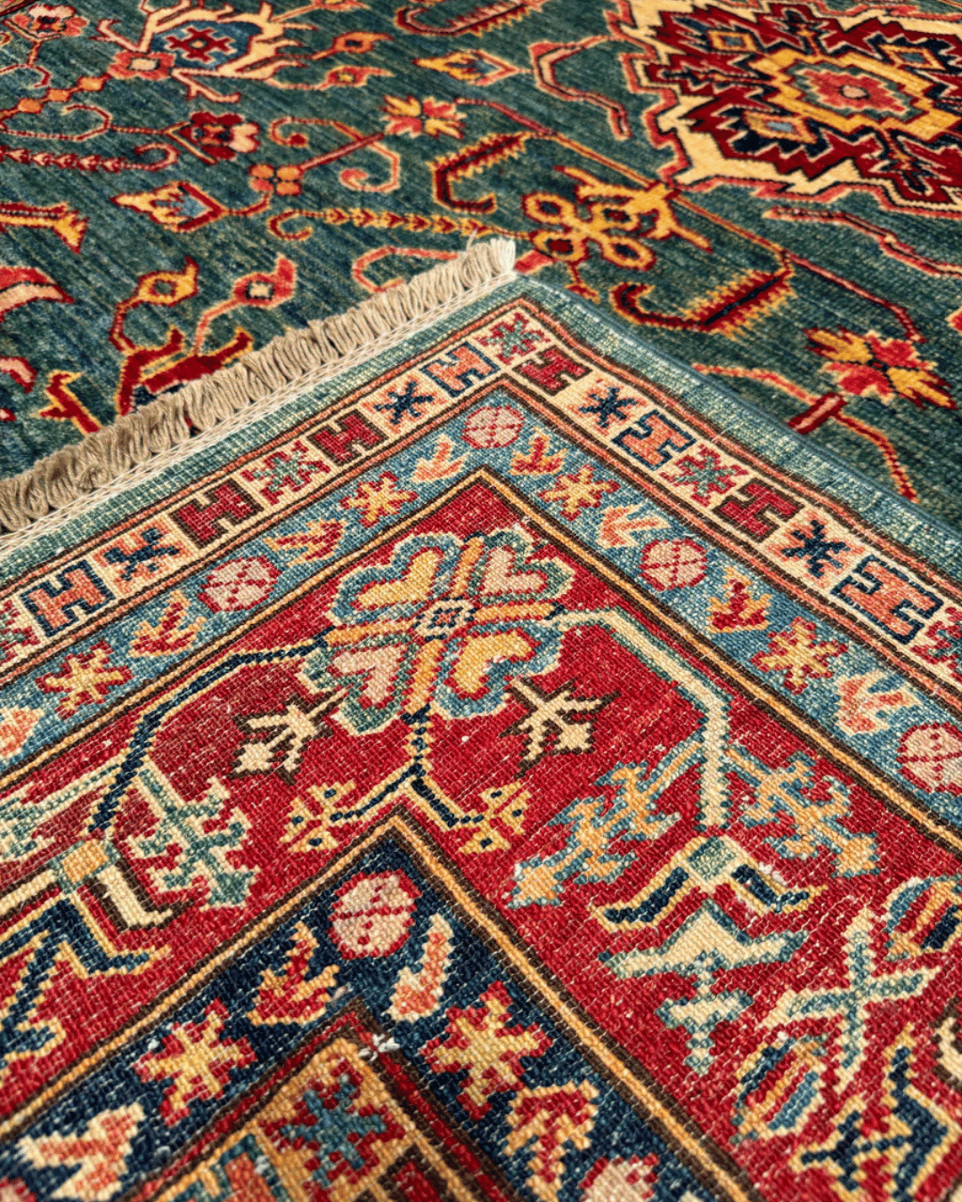 Shirvan Hand-Knotted Wool Rug 6' x 8'