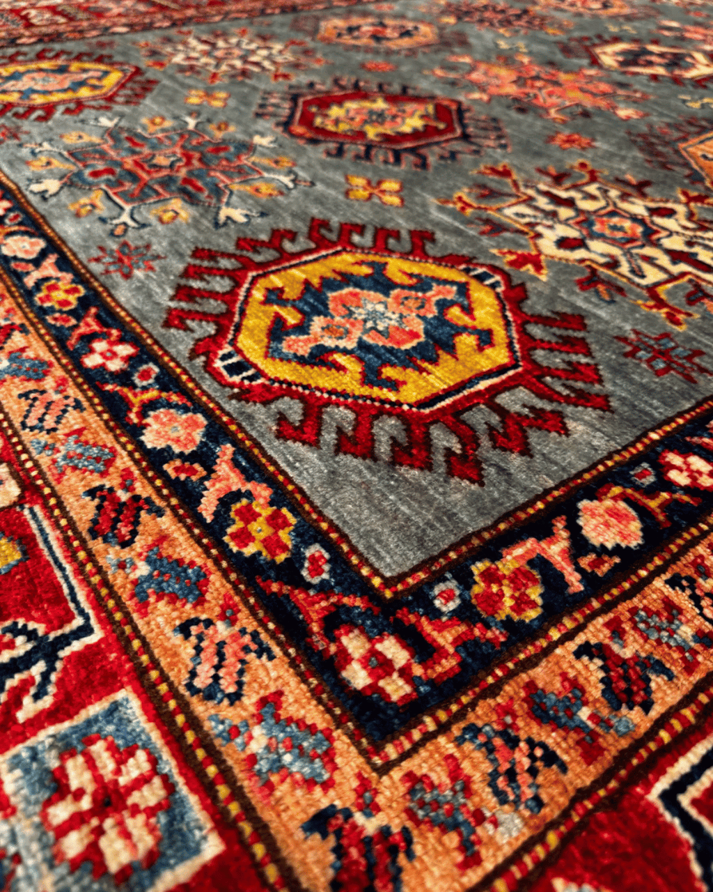 Shirvan Hand-Knotted Wool Rug 5' x 6' 8"