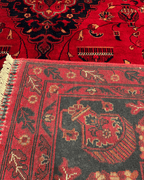 Handwoven Afghan Style Wool Rug 6' 5" x 9' 7"