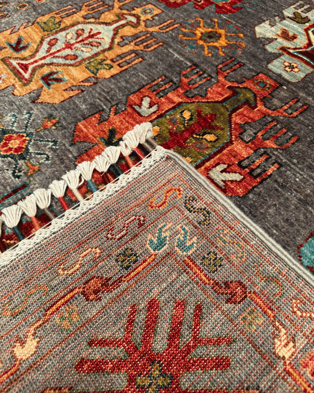 Wolle im afghanischen Stil 1,8x4,8ft – 55x146cm