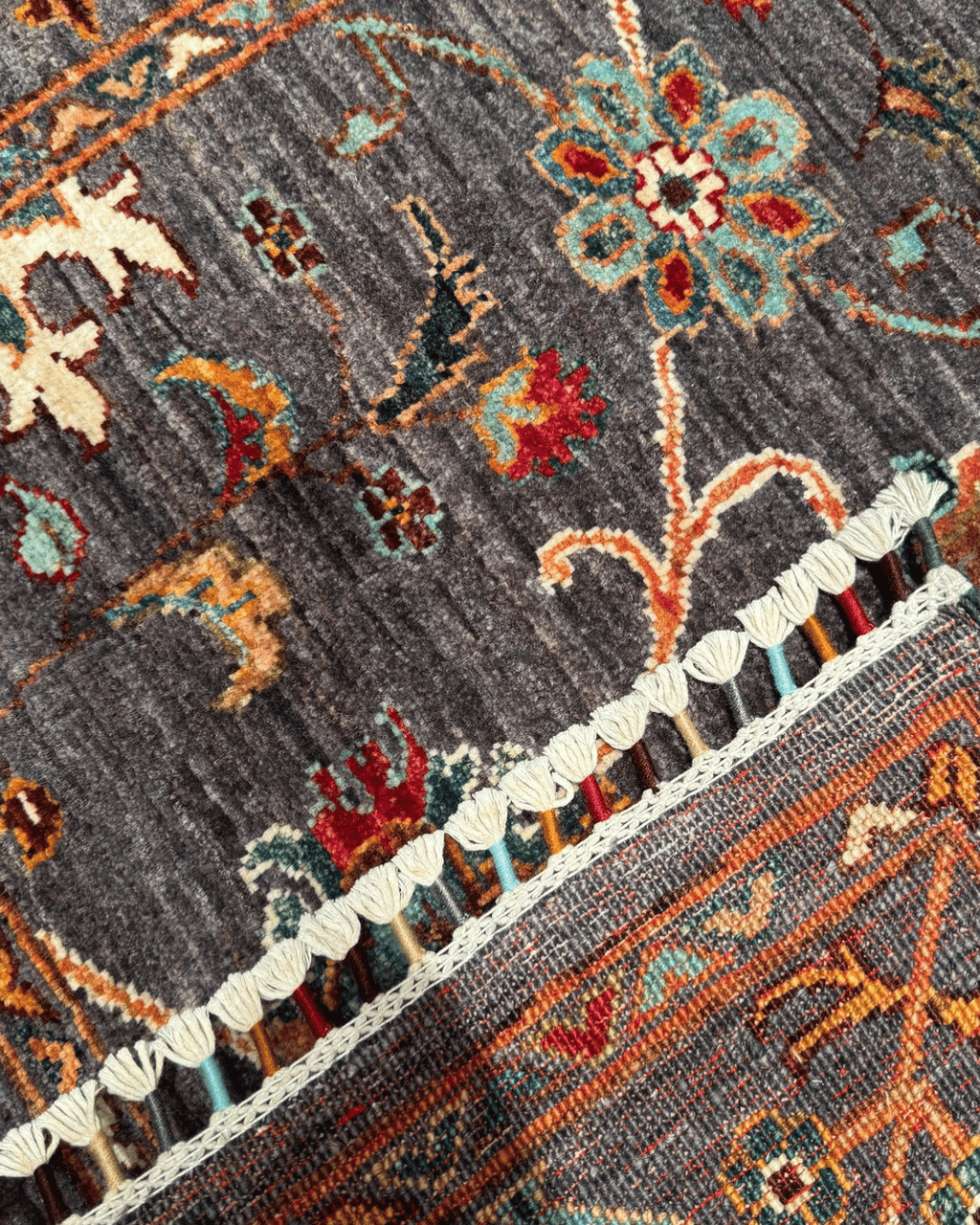 Sultani Hand-Knotted Wool Rug 3' 4" x 4' 8"