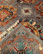 Tapis en laine style afghan 55 x 146 cm