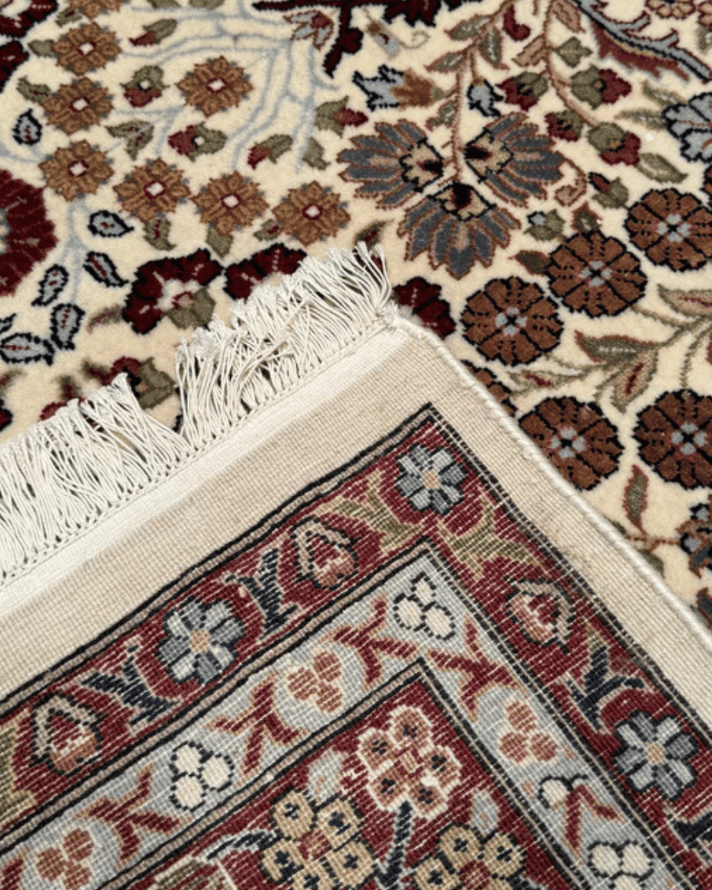 Hereke Hand-Knotted Wool Rug 6' 5" x 9' 5"
