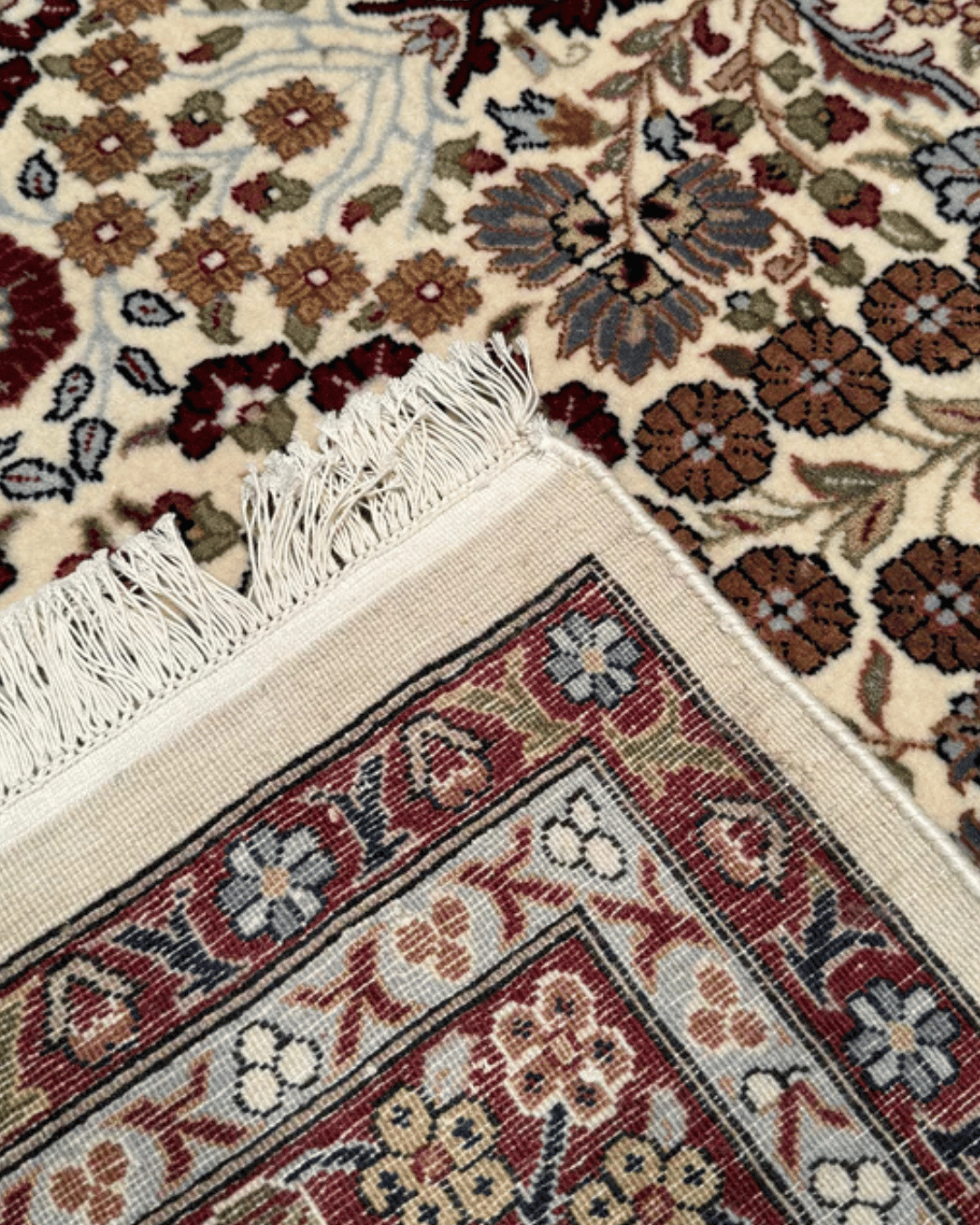Hereke Hand-Knotted Wool Rug 6' 5" x 9' 5"