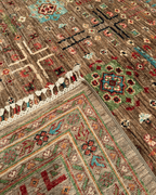 Veziri Hand-Knotted Wool Rug 6' 7" x 9' 9"