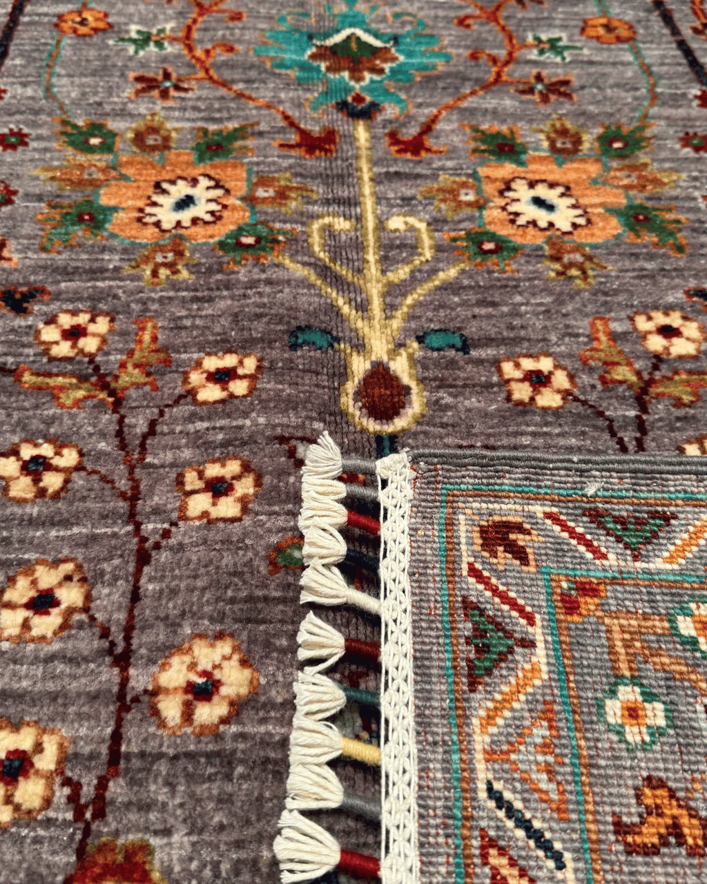 Sultani Hand-Knotted Wool Rug 4' x 6'