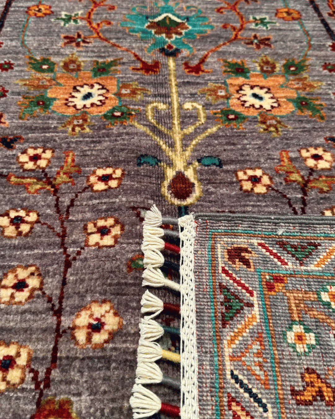 Sultani Hand-Knotted Wool Rug 4' x 6'