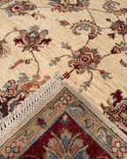 Ushak Hand-Knotted Wool Rug 5' x 7'