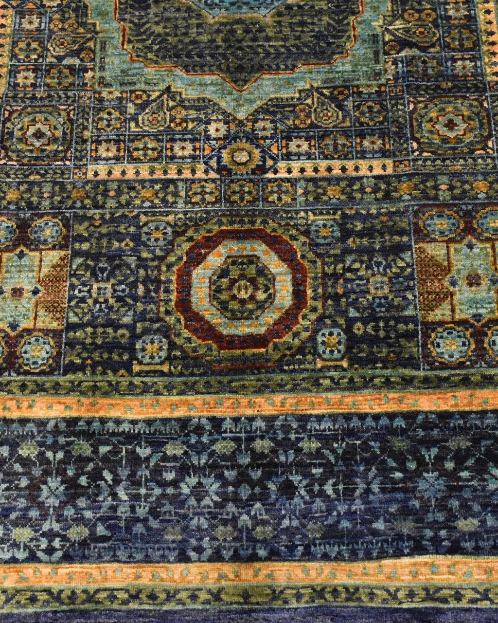 Mamluk Hand-Knotted Wool Rug 4' x 6' 1"