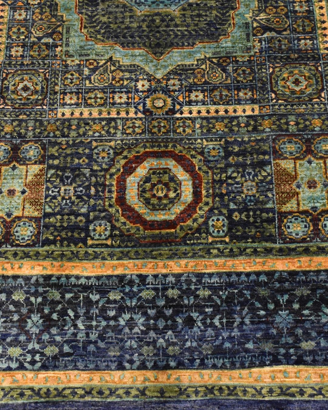 Mamluk Hand-Knotted Wool Rug 4' x 6' 1"