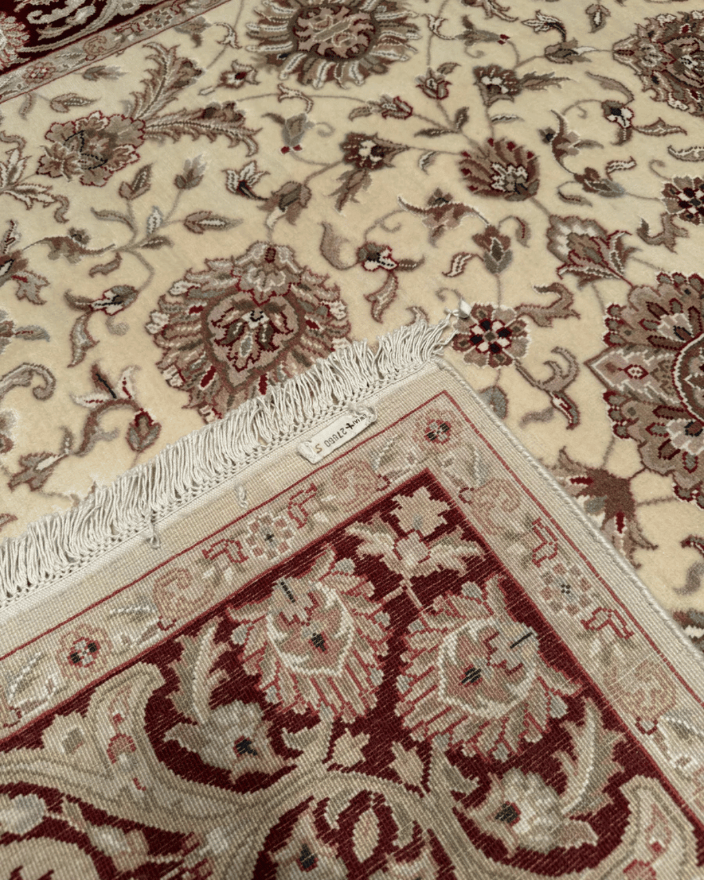 Tapis en laine style afghan 55 x 146 cm