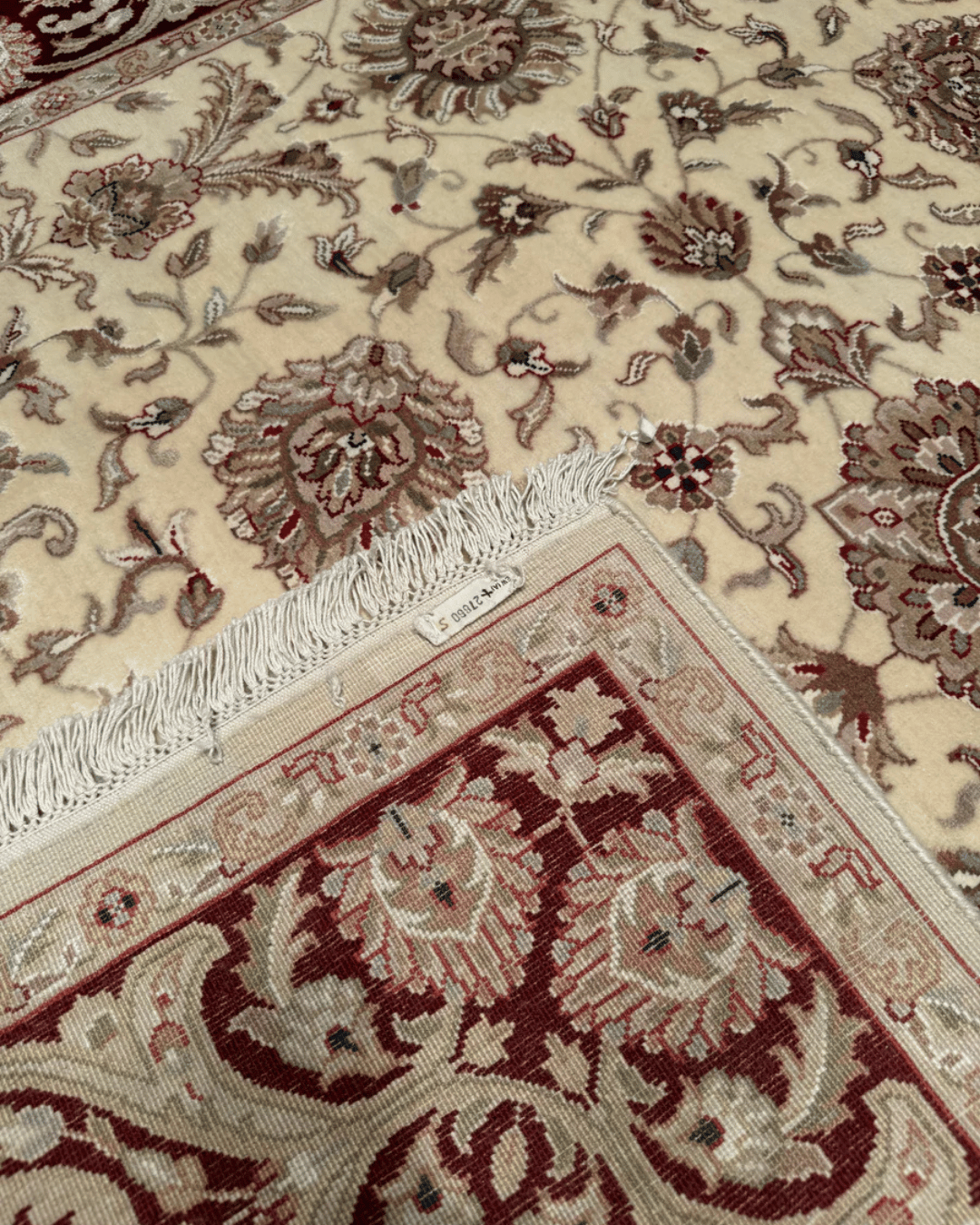 Tapis en laine style afghan 55 x 146 cm