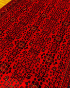 Tapis en laine style afghan 55 x 146 cm