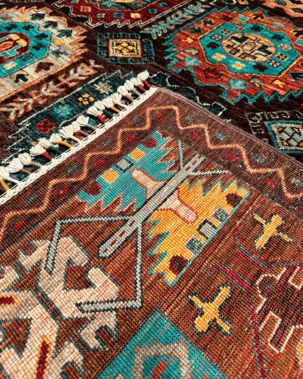 Veziri Hand-Knotted Wool Rug 5' 8" x 8' 1"