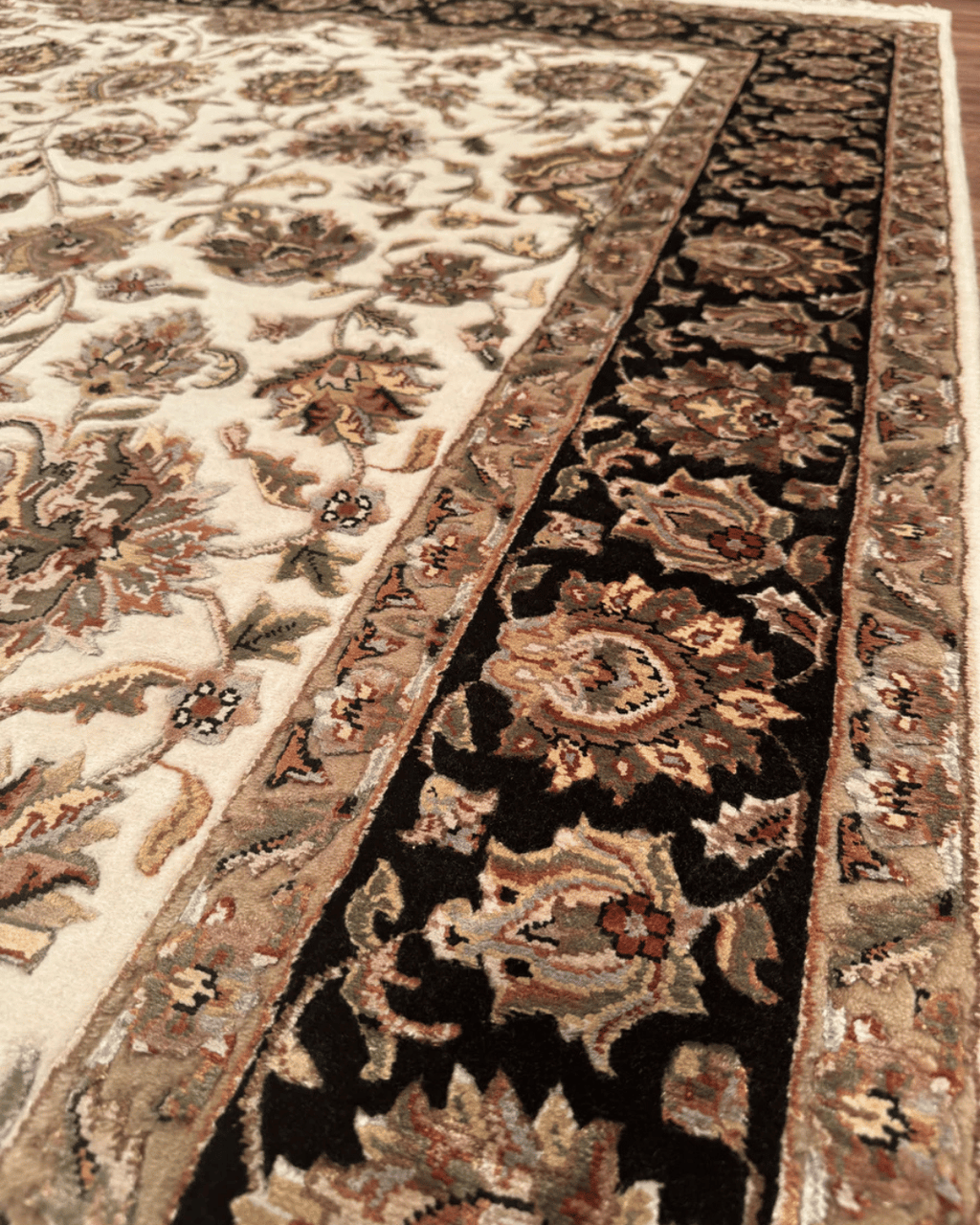 Tapis en laine style afghan 55 x 146 cm